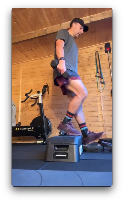 Stu working out